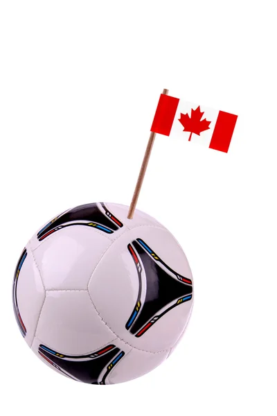 Skórzany lub piłki nożnej w Kanada — Zdjęcie stockowe