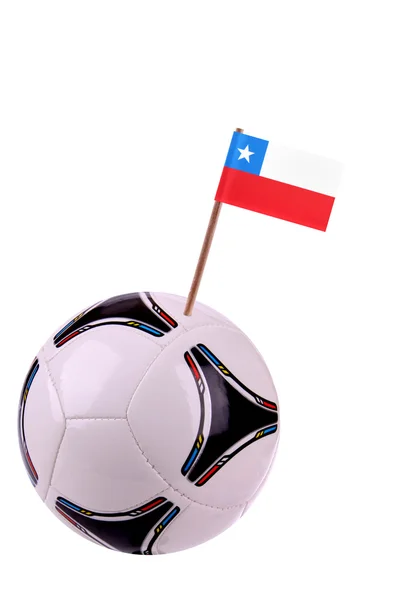 Skórzany lub piłki nożnej w chile — Zdjęcie stockowe
