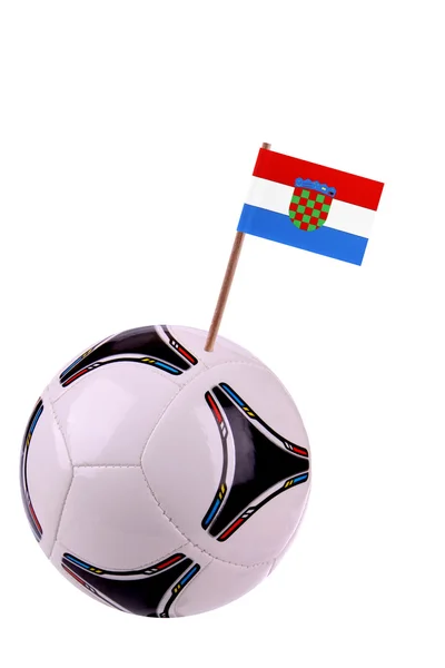 Soccerball nebo fotbalu v Chorvatsku — Stock fotografie