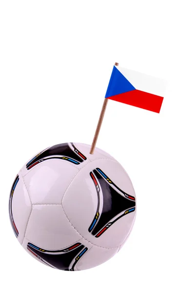 Soccerball of voetbal in Tsjechische Republiek — Stockfoto