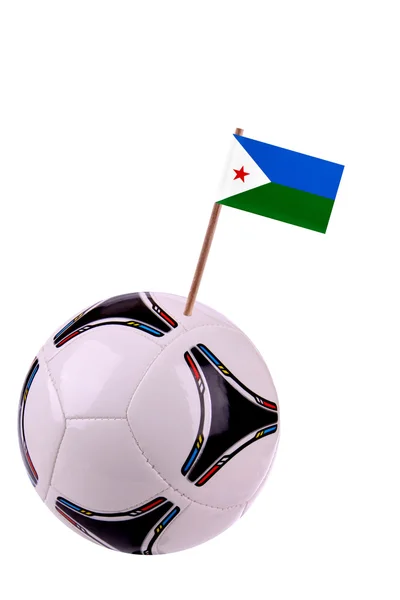 Soccerball or football in Djibouti — Stock Photo, Image