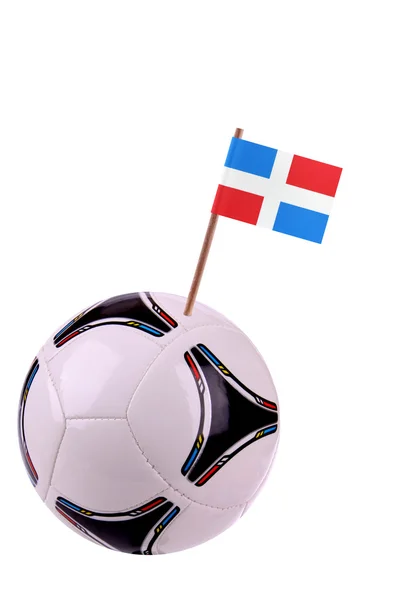 Soccerball of voetbal in Dominicaanse Republiek — Stockfoto