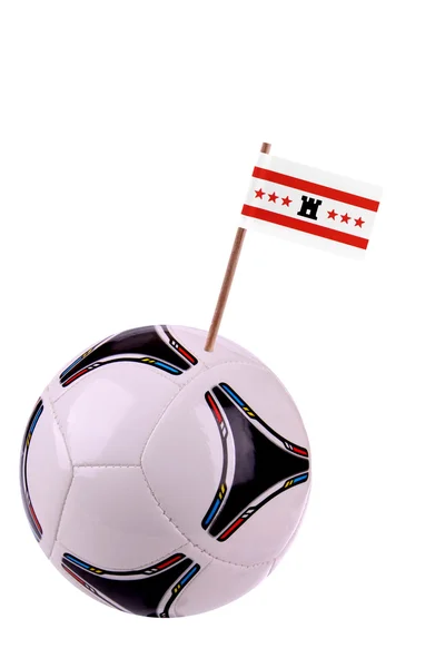 Soccerball eller fotboll i — Stockfoto