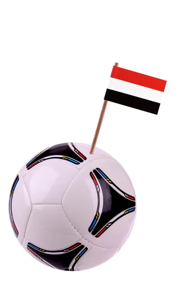 Soccerball or football in Egypt — Stock Photo, Image
