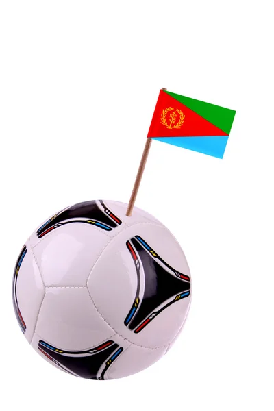 出局或在厄立特里亚的足球 — 图库照片