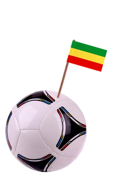 Labda, vagy a focimeccs Etiópiában — Stock Fotó
