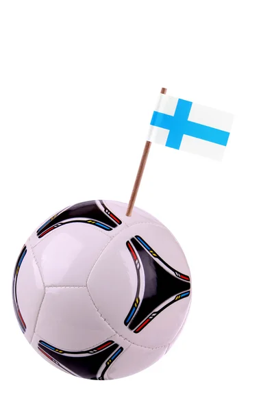 Soccerball nebo fotbalu ve Finsku — Stock fotografie