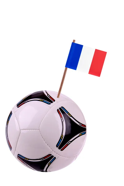 Soccerball or football in France — Stock Photo, Image