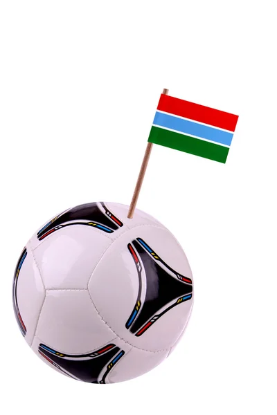 Soccerball or football in Gambia — Stock Photo, Image