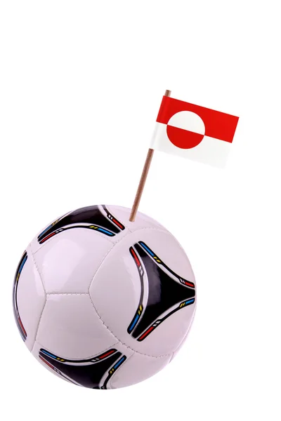 Soccerball eller fotboll i Grönland — Stockfoto