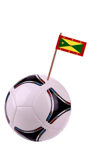 Soccerball of voetbal in grenada — Stockfoto