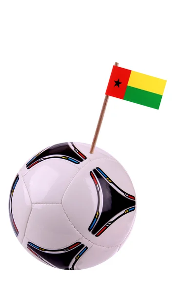 Skórzany lub piłki nożnej w Gwinei bissau — Zdjęcie stockowe
