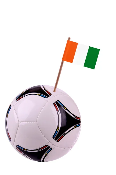 Soccerball eller fotboll i Elfenbenskusten — Stockfoto