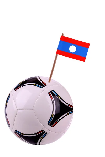 Skórzany lub piłki nożnej w Laosie — Zdjęcie stockowe