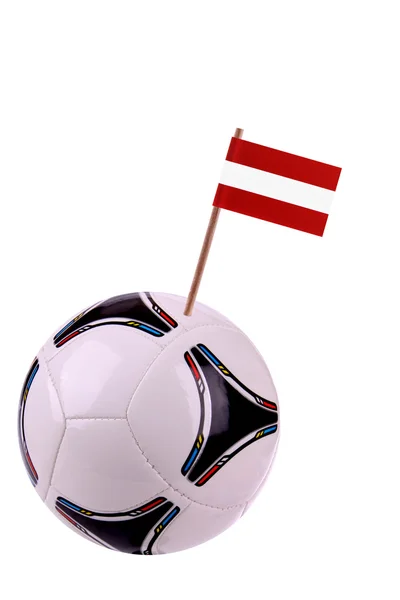 Soccerball of voetbal in Letland — Stockfoto