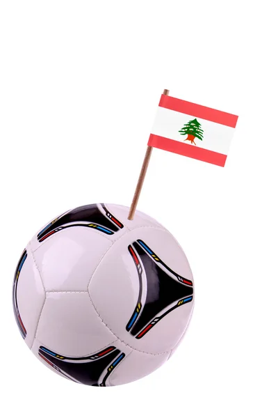 Skórzany lub piłki nożnej w Libanie — Zdjęcie stockowe