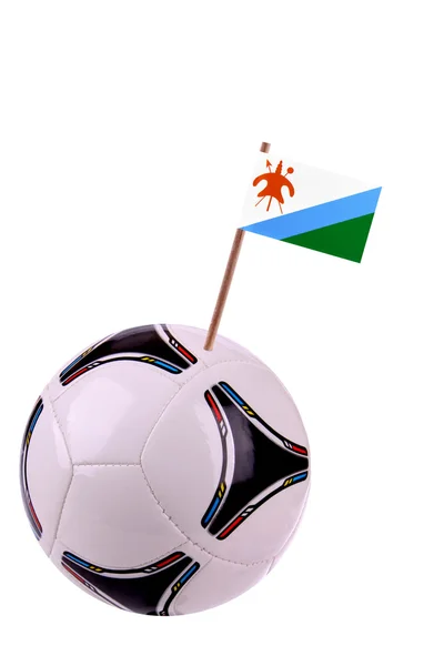 Soccerball nebo fotbalu v lesotho — Stock fotografie