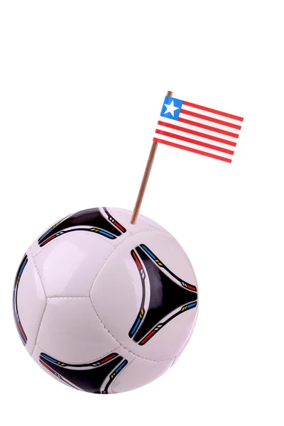 Soccerball eller fotboll i liberia — Stockfoto