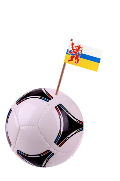 Soccerball of voetbal in limburg — Stockfoto