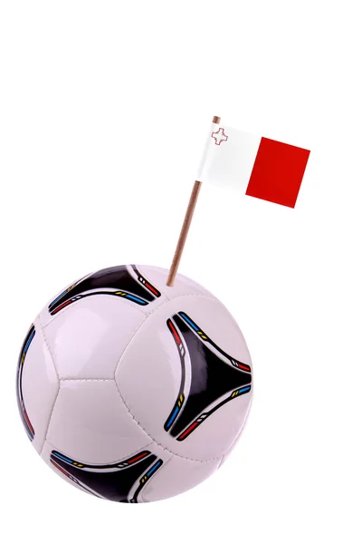 Skórzany lub piłkę nożną na Malcie — Zdjęcie stockowe