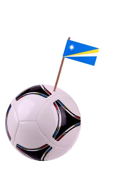 Soccerball of de voetbalbond van maarschalk eilanden — Stockfoto