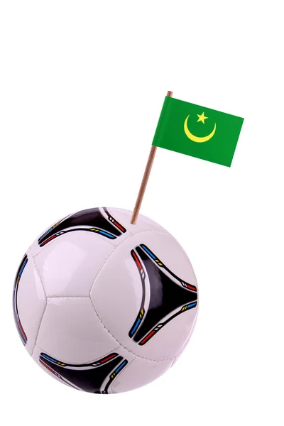 Soccerball of voetbal in Mauritanië — Stockfoto