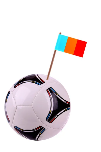 Skórzany lub piłki nożnej w Mołdawii — Zdjęcie stockowe