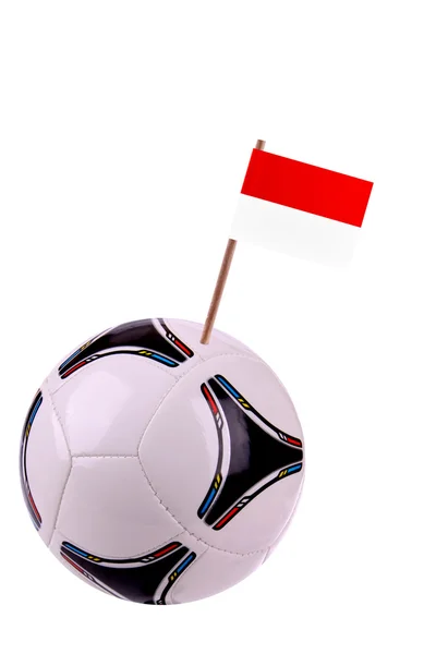 Skórzany lub piłki nożnej w Monako — Zdjęcie stockowe