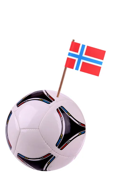 Skórzany lub piłka nożna w Norwegii — Zdjęcie stockowe