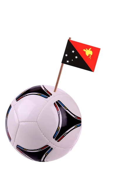Soccerball of de voetbalbond van Papoea-Nieuw-guinea — Stockfoto