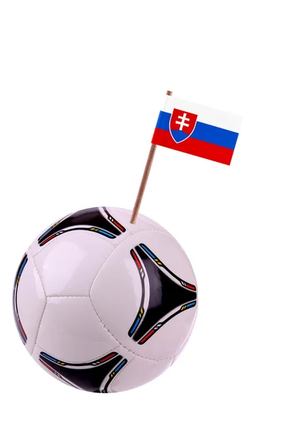 Soccerball of voetbal in slovaka — Stockfoto