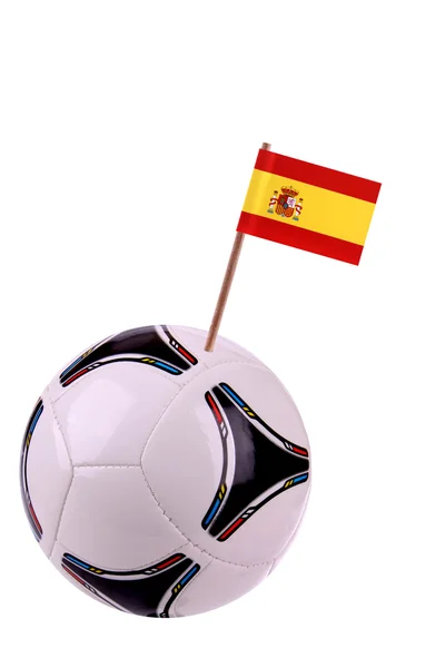 Skórzany lub piłki nożnej w Hiszpanii — Zdjęcie stockowe