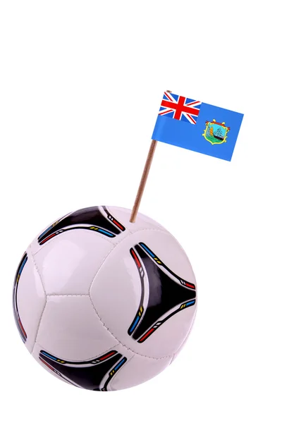 Soccerball of de voetbalbond van Sint-helena — Stockfoto