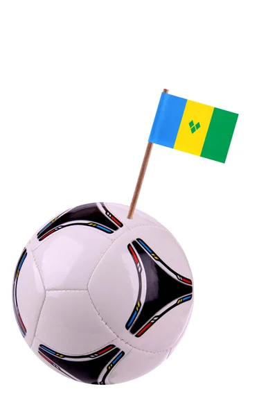Soccerball or football in St. Vincent — Stock Photo, Image