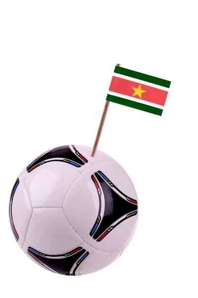 Soccerball of voetbal in suriname — Stockfoto