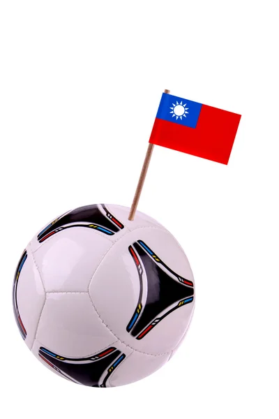 Soccerball of voetbal in taiwan — Stockfoto