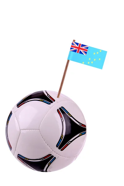 Skórzany lub piłki nożnej w tuvalu — Zdjęcie stockowe