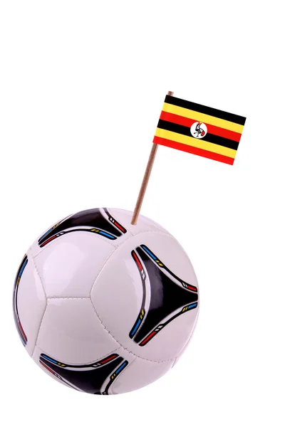 Skórzany lub piłki nożnej w Ugandzie — Zdjęcie stockowe
