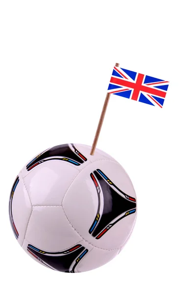 Soccerball of voetbal in Verenigd Koninkrijk — Stockfoto