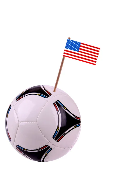 Soccerball or football in United States of America — Stock Photo, Image