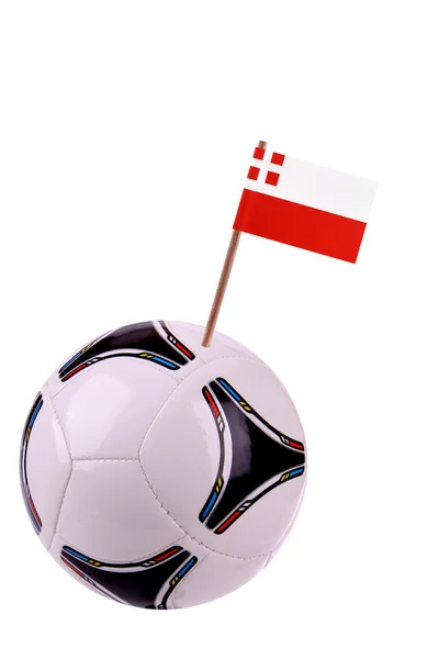 Soccerball or football in Utrecht — Stock Photo, Image
