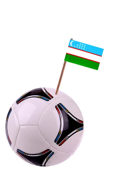ウズベキスタン サッカーや soccerball — ストック写真