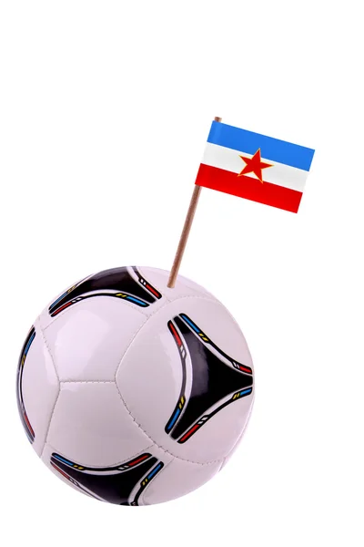 Calcio o calcio in Jugoslavia — Foto Stock