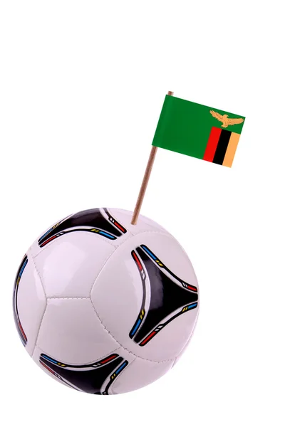 Soccerball of voetbal in zambia — Stockfoto