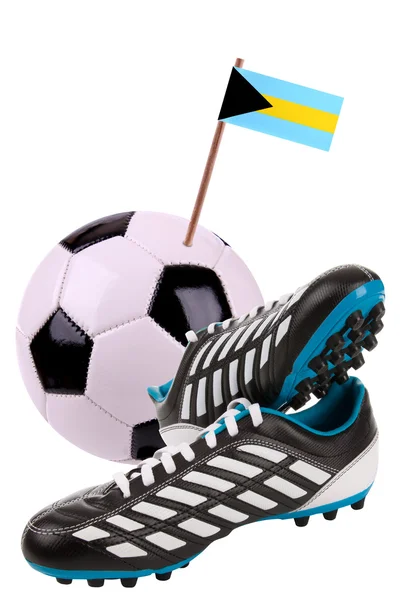 Fußball oder Fußball mit Nationalflagge — Stockfoto
