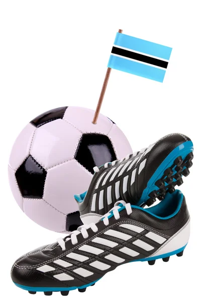 Soccer ball or football with a national flag — Stock Photo, Image