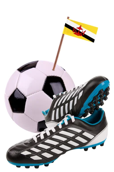 Piłki nożnej i piłki nożnej z Flaga narodowa — Zdjęcie stockowe