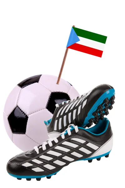 Fodbold eller fodbold med et nationalt flag - Stock-foto