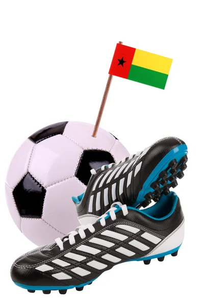 Futball-labda vagy egy nemzeti zászló labdarúgás — Stock Fotó