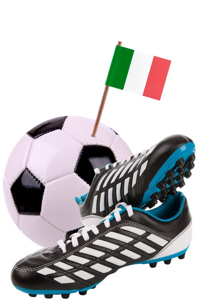Futbol topu veya futbol Ulusal bayrakla işaretle — Stok fotoğraf